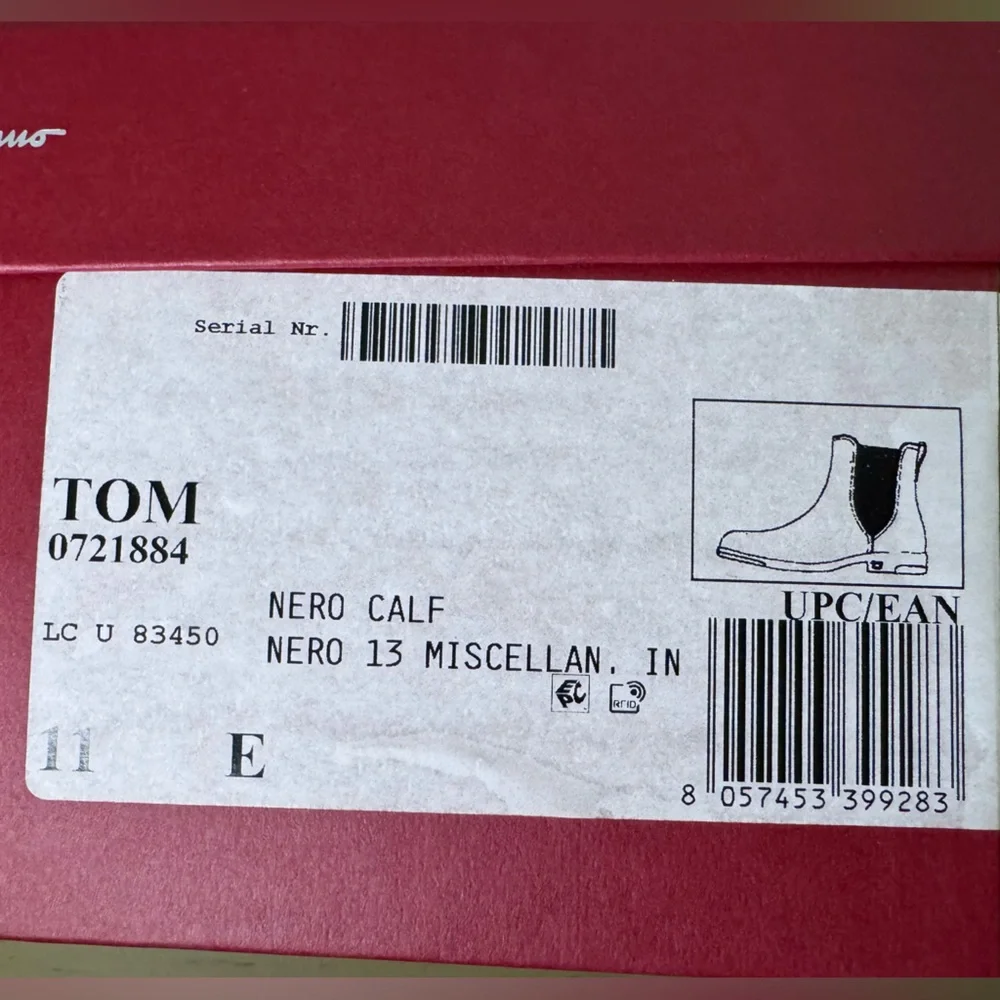Salvatore Ferragamo Tom Black Leather boots
